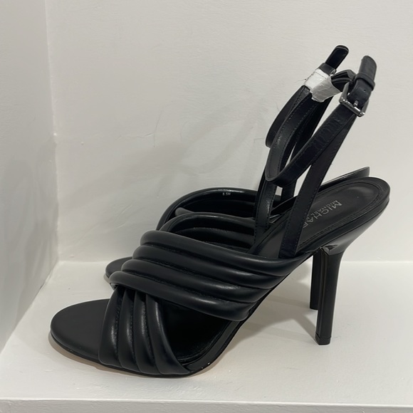 NWOT MICHAEL Michael Kors Royce Padded Leather Sandals - Picture 4 of 14